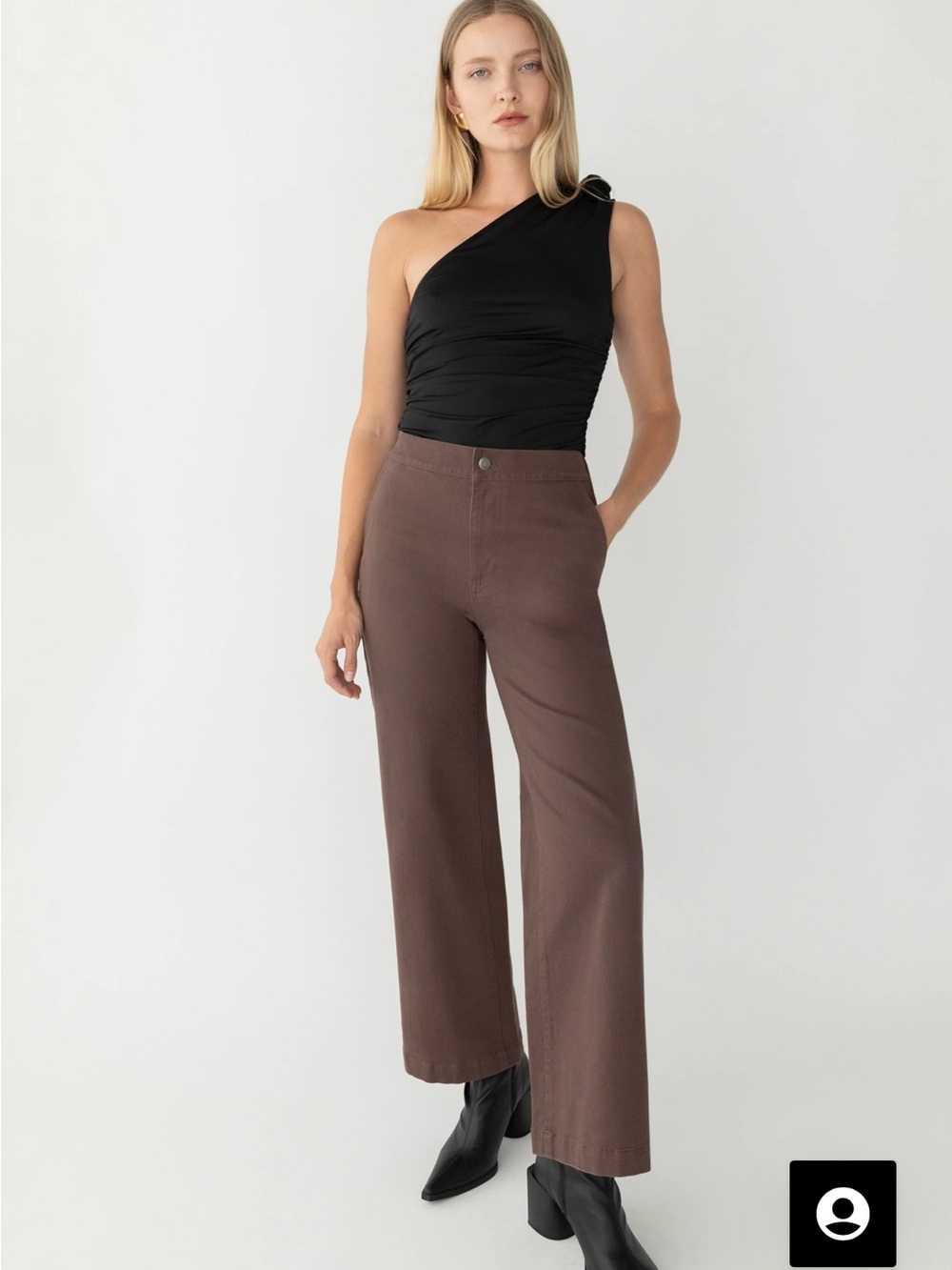 Oak and Fort Twill Wide Leg Pant
